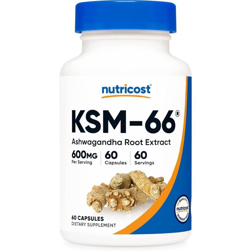 SUPLEMENTO KSM66 EXTRACTO RAIZ ASHWAGANDHA GINSENG INDIO NUTRICOST