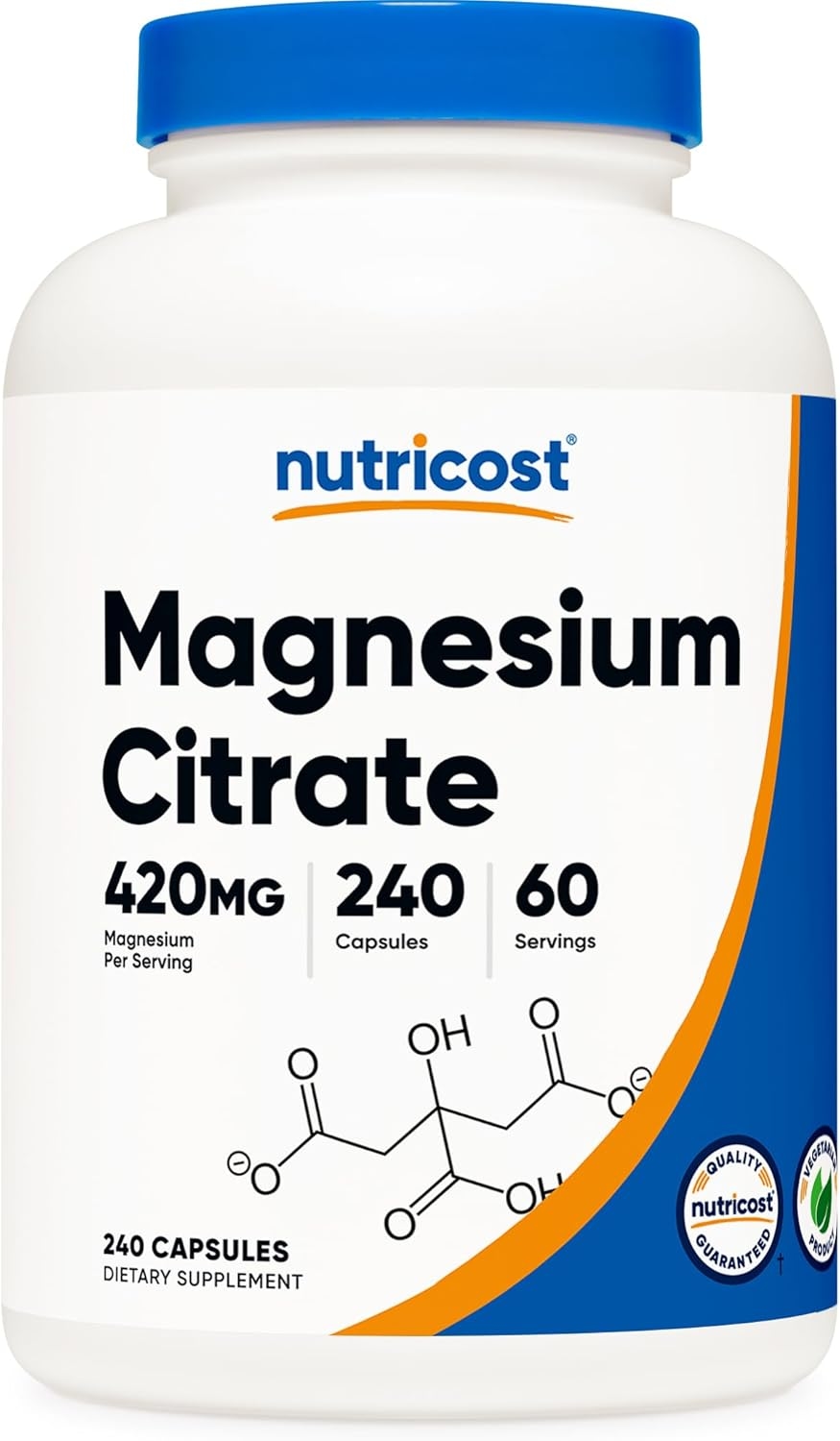 SUPLEMENTO CITRATO MAGNESIO MAGNESIUM CITRATE 240 CÁPSULAS
