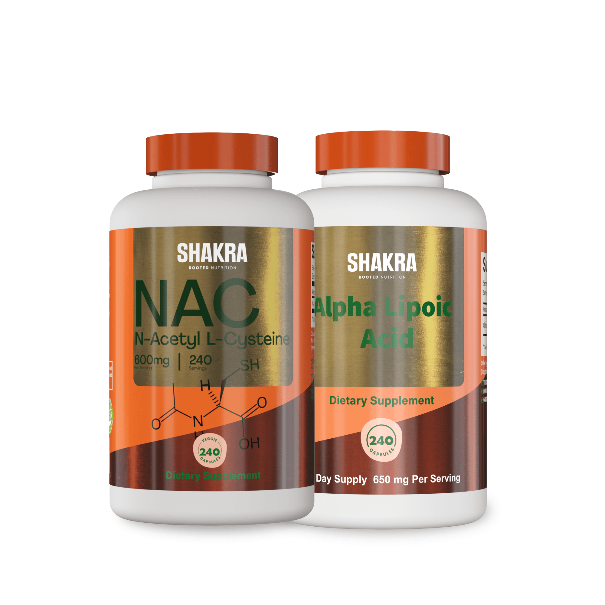 SHAKRA DEFENSA HEPÁTICA AVANZADA (NAC 240 CAPS + ALPHA LIPOIC ACID 240 CAPS)