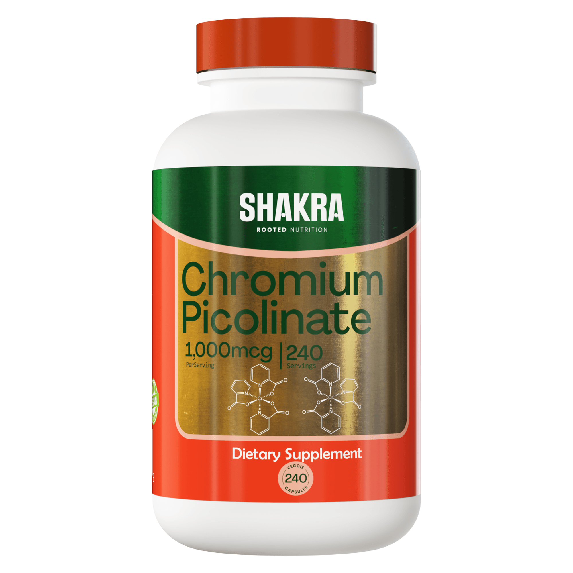SHAKRA CHROMIUM PICOLINATE PICOLINATO DE CROMO  1000MCG 240 CAPSULAS