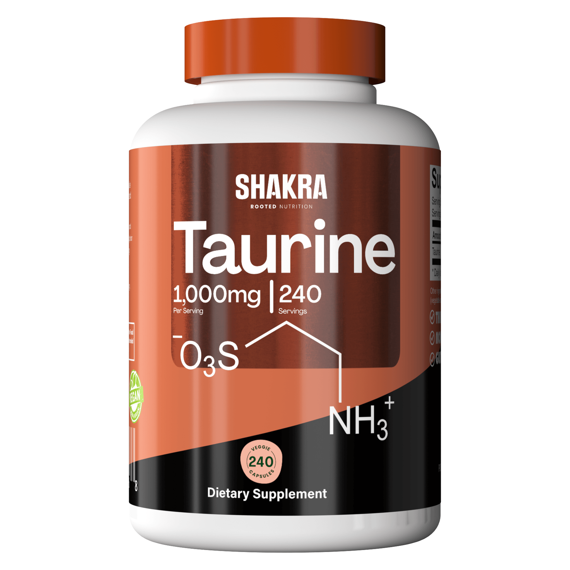 SHAKRA TAURINE TAURINA 1000MG 240 SERVINGS