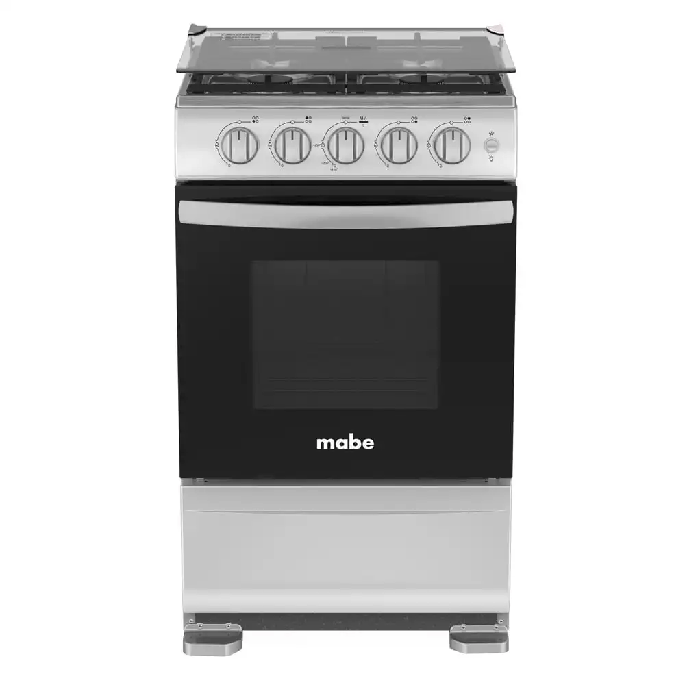 COCINA MABE EMP5120GP2 20' GRAFITO 4 HORNILLAS