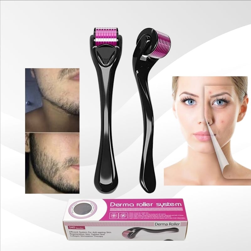 RODILLO PARA PIEL BARBA Y CABELLO DERMA ROLLER 05MM