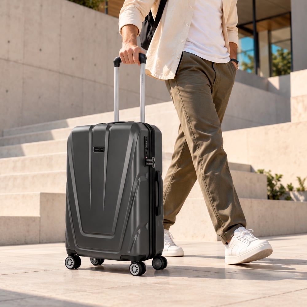 MALETA RÍGIDA SAMSONITE VEGAS 3.0 CABINA ONYX NEGRO