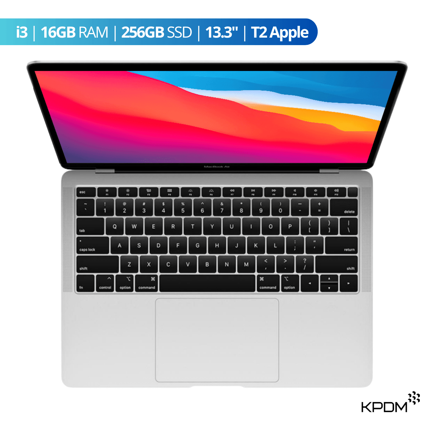 MACBOOK AIR 2020 13.3” I3 16GB RAM + 256GB SSD PLATEADO