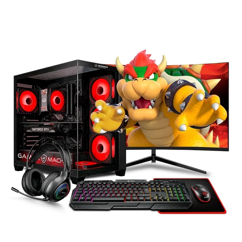 COMPUTADORA Gamer Draco Red Core I7 6TH  16GB  M2 500GB  RTX3050 6GB 24" MI PC LISTA - MIPCLISTA