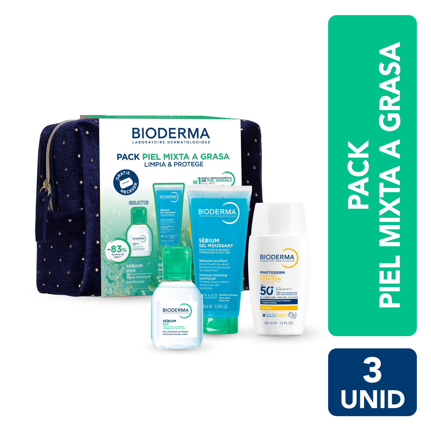 BIODERMA PACK PIEL MIXTA A GRASA
