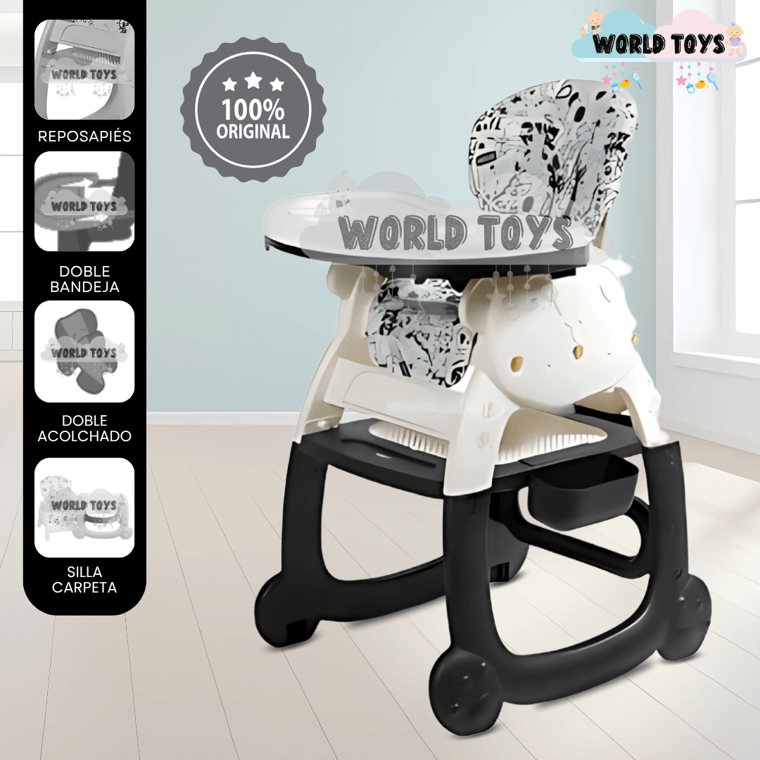 SILLA DE COMER CARPETA «ARTTIE» DISEÑO EXCLUSIVO NEGRO