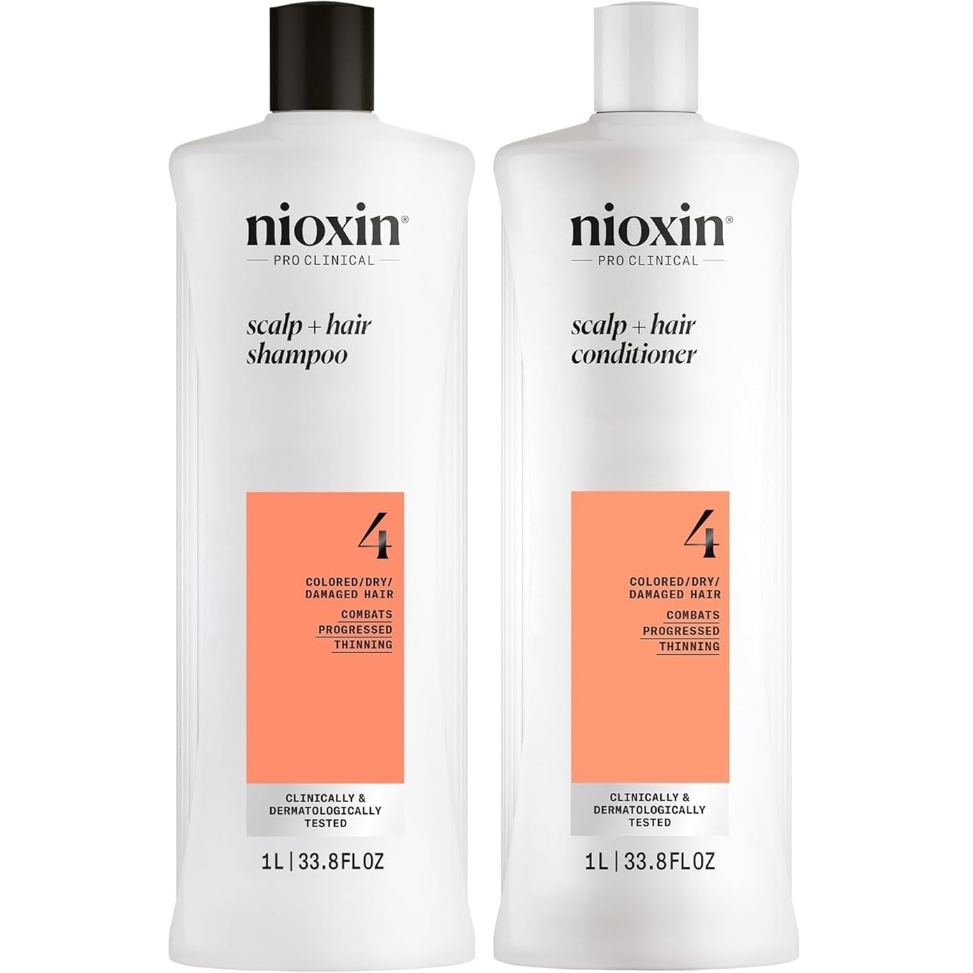 SHAMPOO NIOXIN EMPHASENXS4009 1000ML DENSIFICADOR + ACONDICIONADOR CABELLO TEÑIDO 4