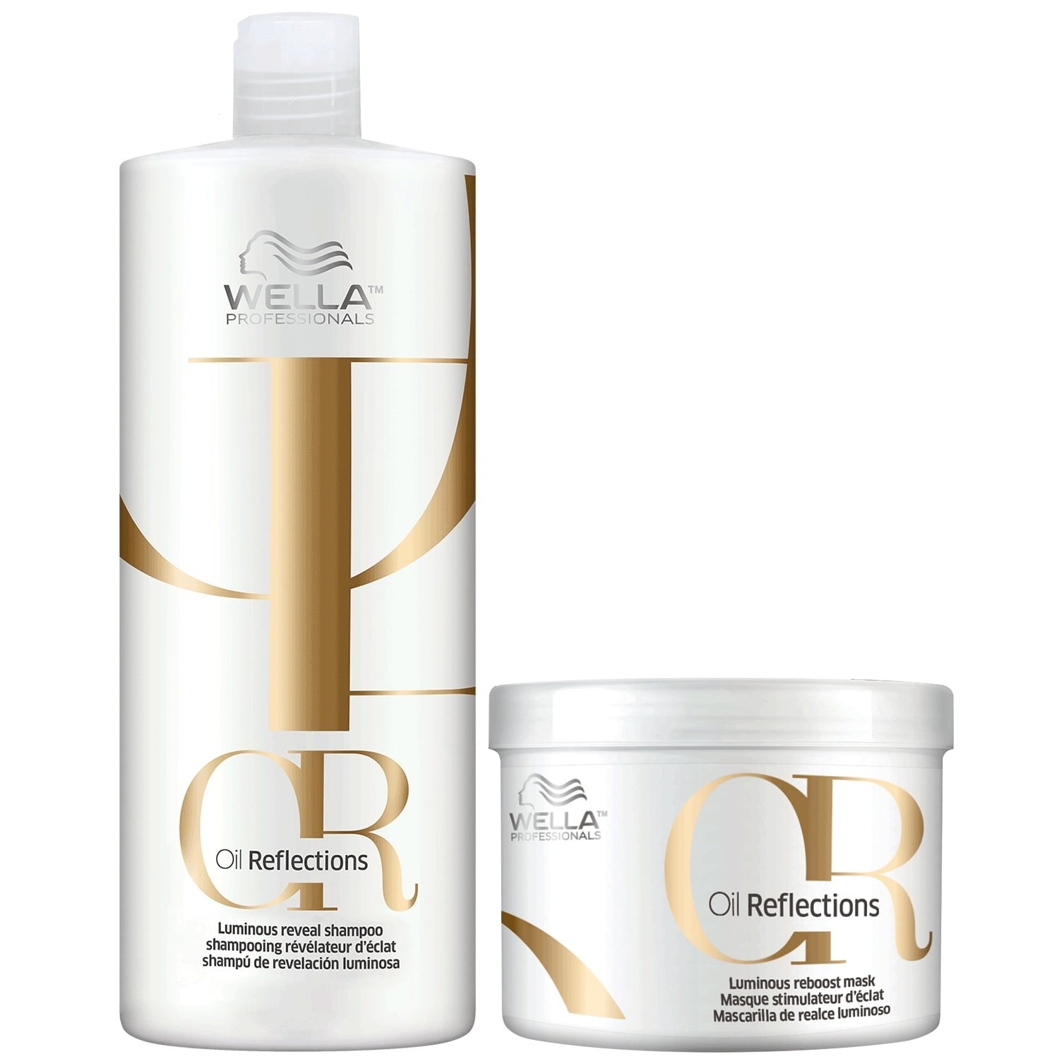 SHAMPOO WELLA PROFESSIONALS EMPHASEWPOR015 1000ML + MASCARILLA 500ML WELLA OIL REFLECTIONS