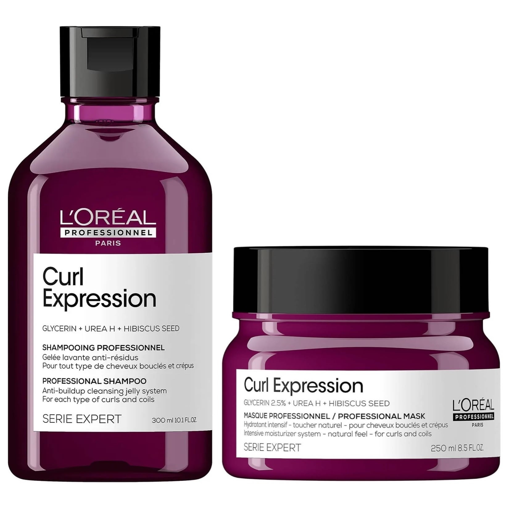 SHAMPOO LOREAL PROFESSIONNEL EMPHASELOCE020 300ML EN GEL + MASCARILLA RIZOS ONDAS LOREAL CURL EXPRESSION