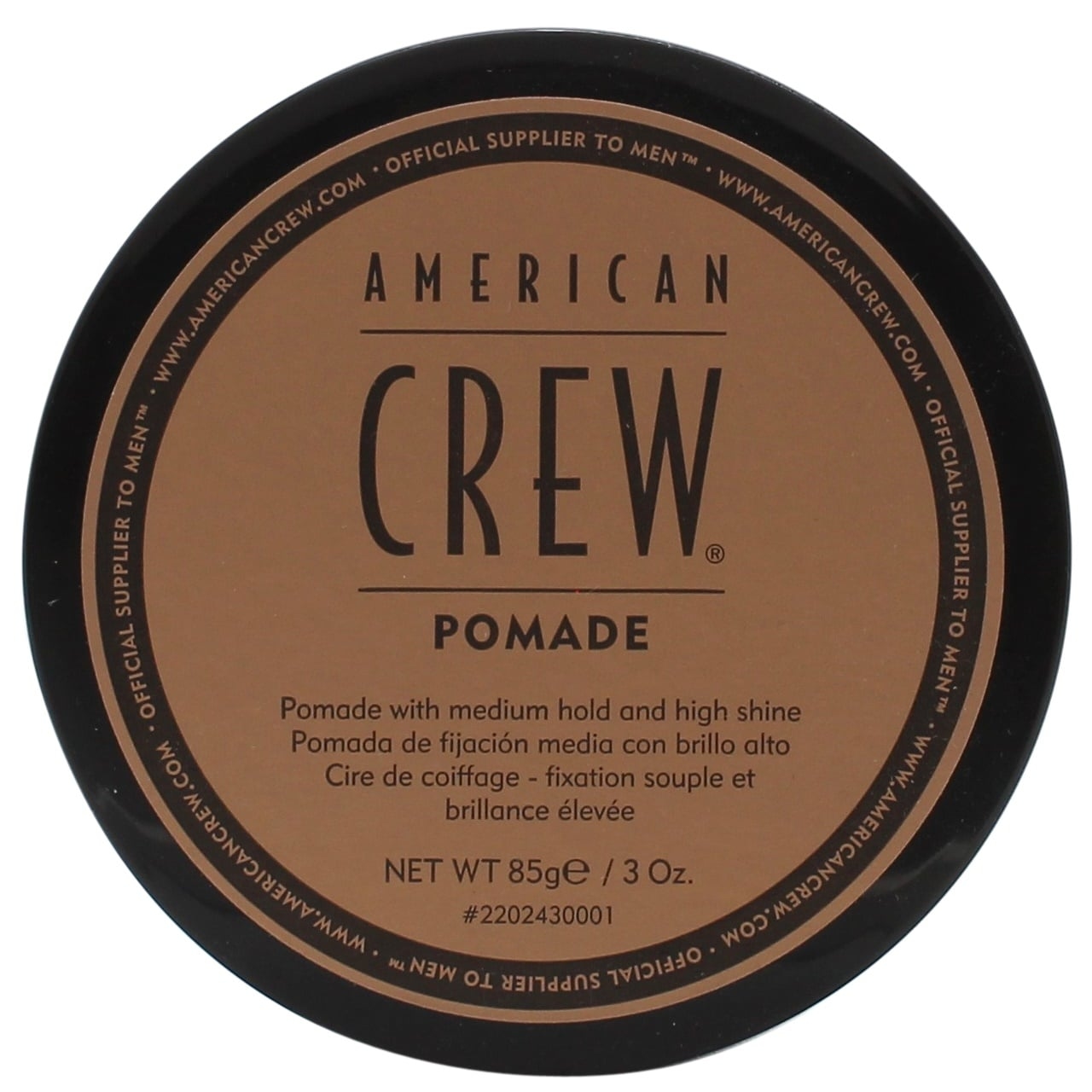 CERA AMERICAN CREW 85G POMADE POMADA FIJACIÓN MEDIA Y BRILLO ALTO MEN