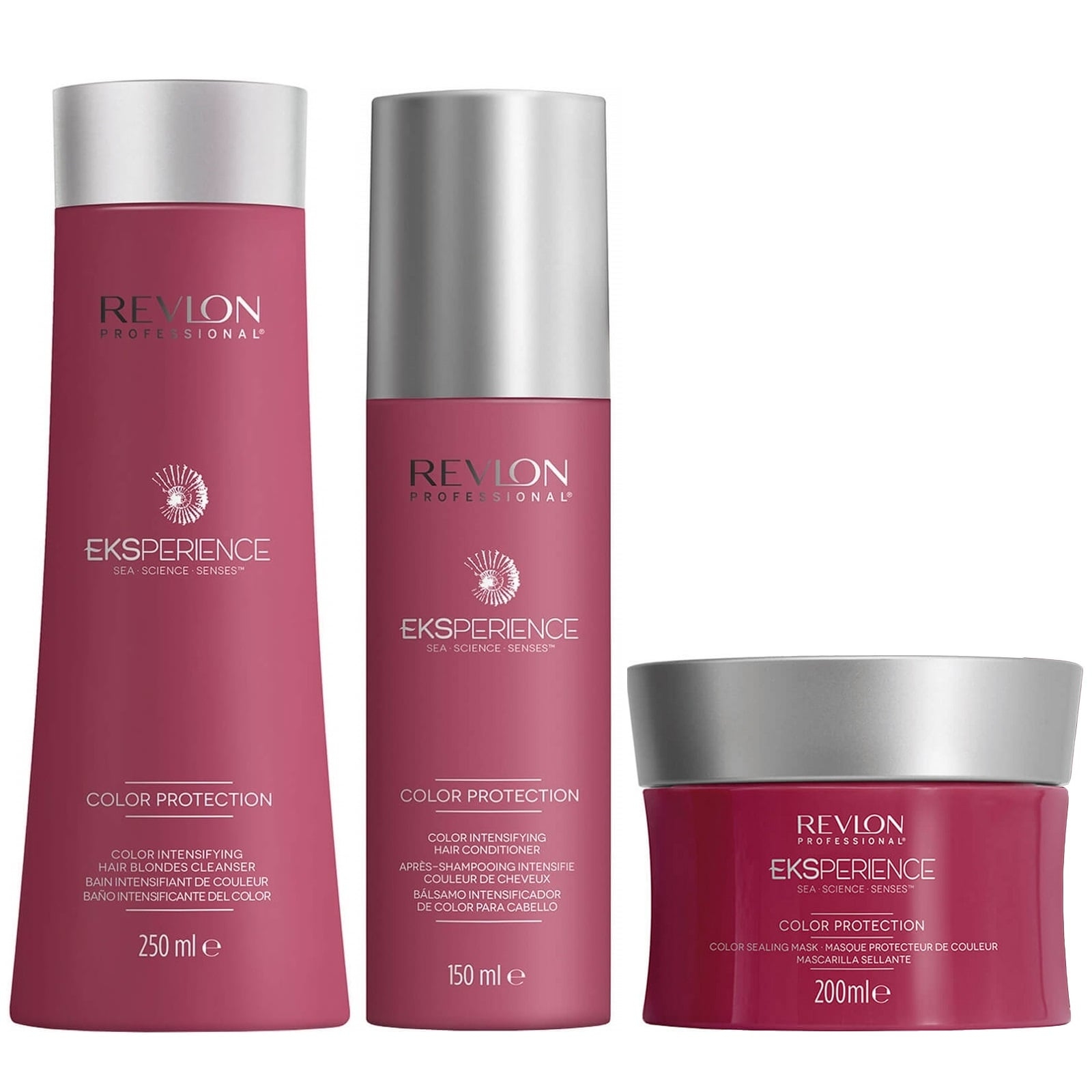 SHAMPOO REVLON PROFESSIONAL + CONDITIONER + MASCARILLA EKSPERIENCE COLOR PROTECTION