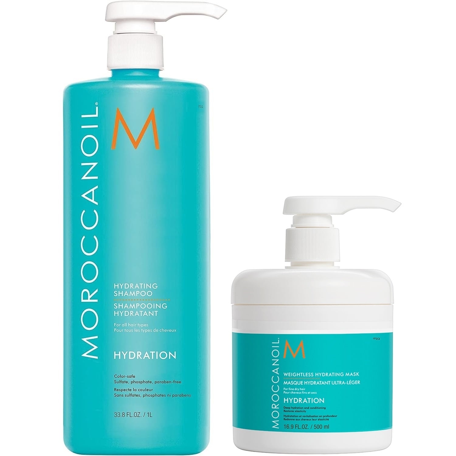 SHAMPOO MOROCCANOIL HIDRATANTE + MASCARILLA ULTRALIGERA HYDRATION