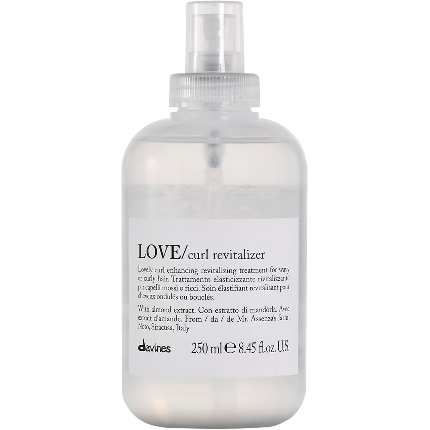 SPRAY REVITALIZANTE PARA RIZOS Y ONDAS DAVINES LOVE CURL 250ML