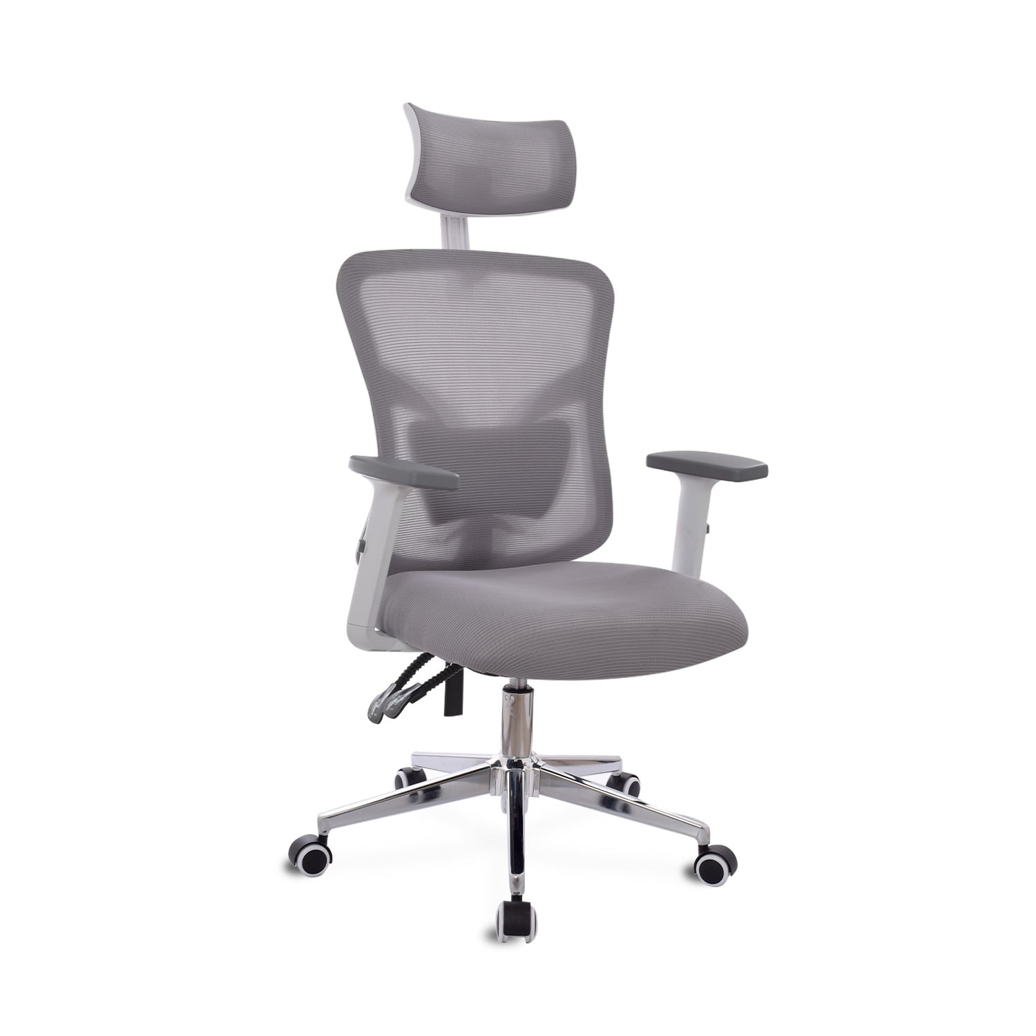 SILLA DE ESCRITORIO CON CABECERO FONE ULTRA GRIS BONNO