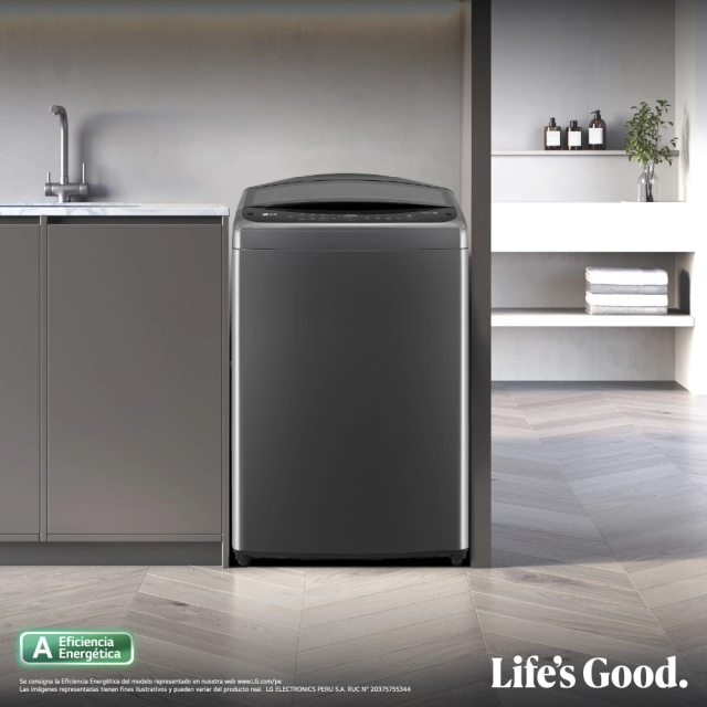 Lavadora automática de carga superior LG
