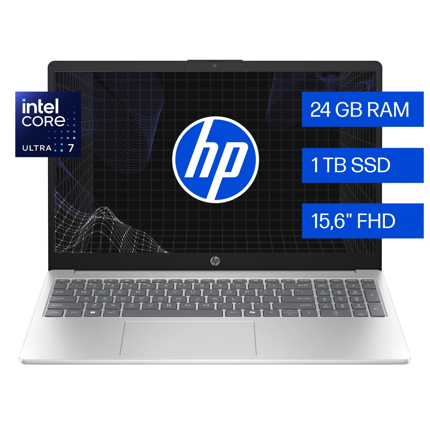 LAPTOP HP AI 15-FD2381LA INTEL CORE ULTRA 7 24GB RAM 1TB SSD 15.6”