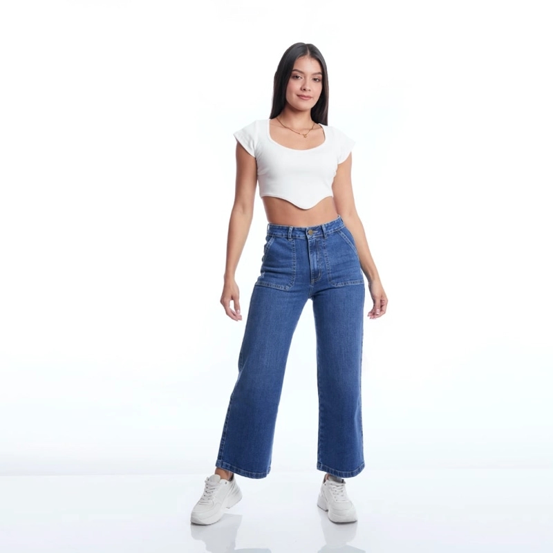 JEANS STRAIGHT MUJER METAL JEANS KIM