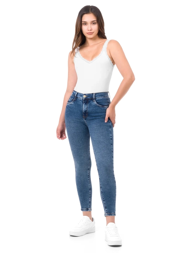 JEAN SKINNY MUJER PIONIER NURY CELESTE CLARO