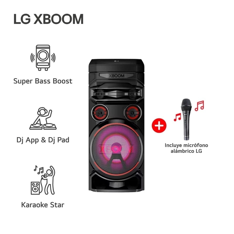 TORRE SONIDO LG XBOOM RNC7 MULTI-BLUETOOTH KARAOKE STAR