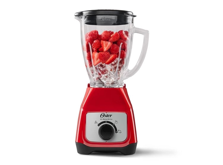 LICUADORA OSTER BLSTKAG-RRD-053 550W VASO DE VIDRIO 1.5L 2 VELOCIDADES