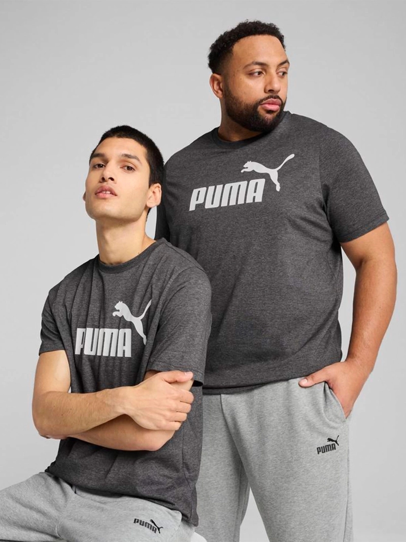 POLO MANGA CORTA HOMBRE PUMA ESS NO. 1 LOGO HEATHER