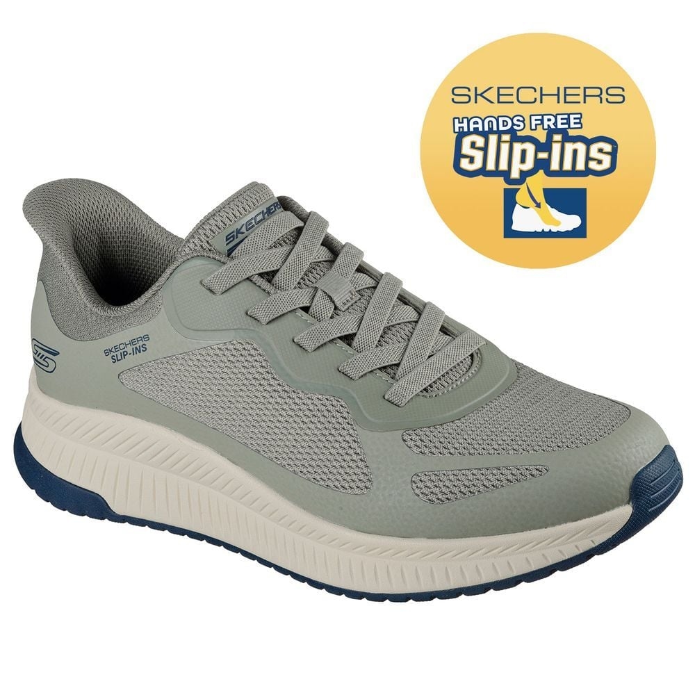 ZAPATILLAS HOMBRE SKECHERS URBANAS VERDE BOBS SQUAD 4