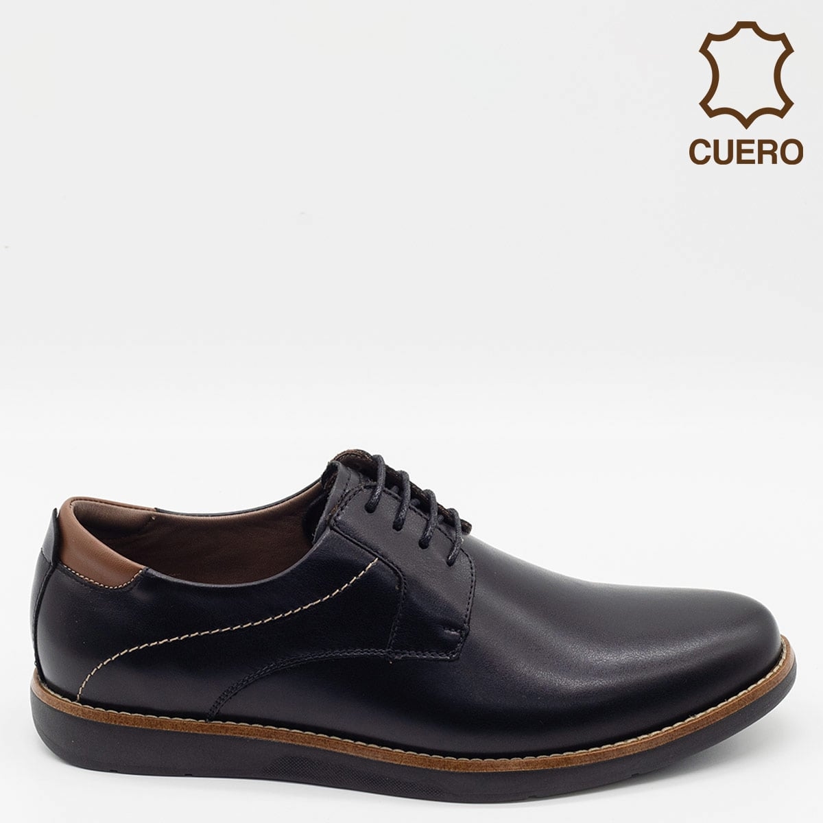 ZAPATOS DE VESTIR HOMBRE DAUSS NEGRO CUERO