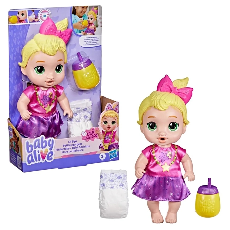 MUÑECA BABY ALIVE BEBÈ SORBITOS LALA GOO GOO
