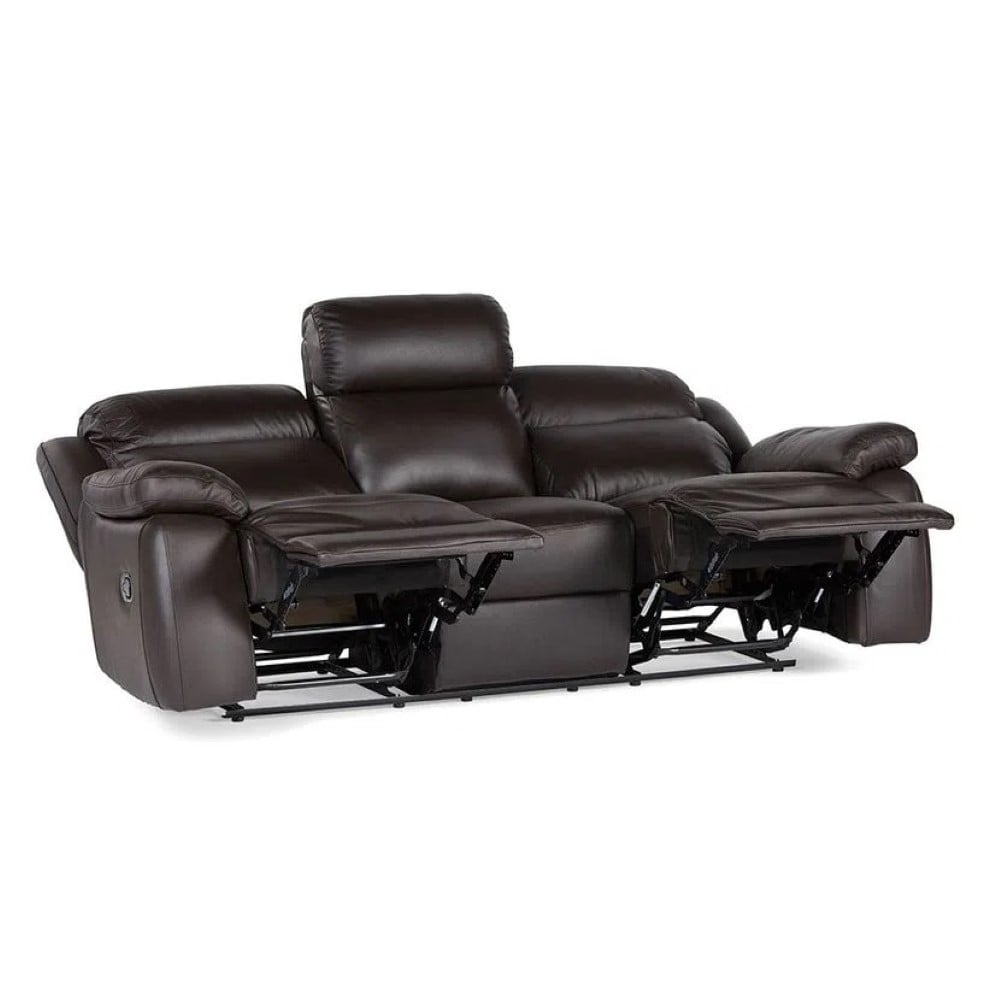 SOFÁ RECLINABLE ROSEN MILAN 3 CUERPOS CHOCOLATE