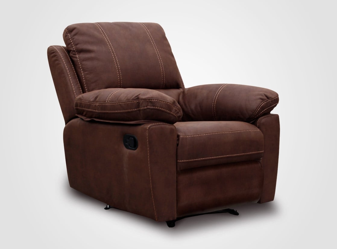 SILLÓN RECLINABLE ROSEN BRUNO MADERA 1 CUERPO CHOCOLATE