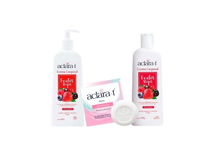 PACK 12 TRATAMIENTO FACIAL ACLARA-T JABON GLUTATHIONE 80 GR