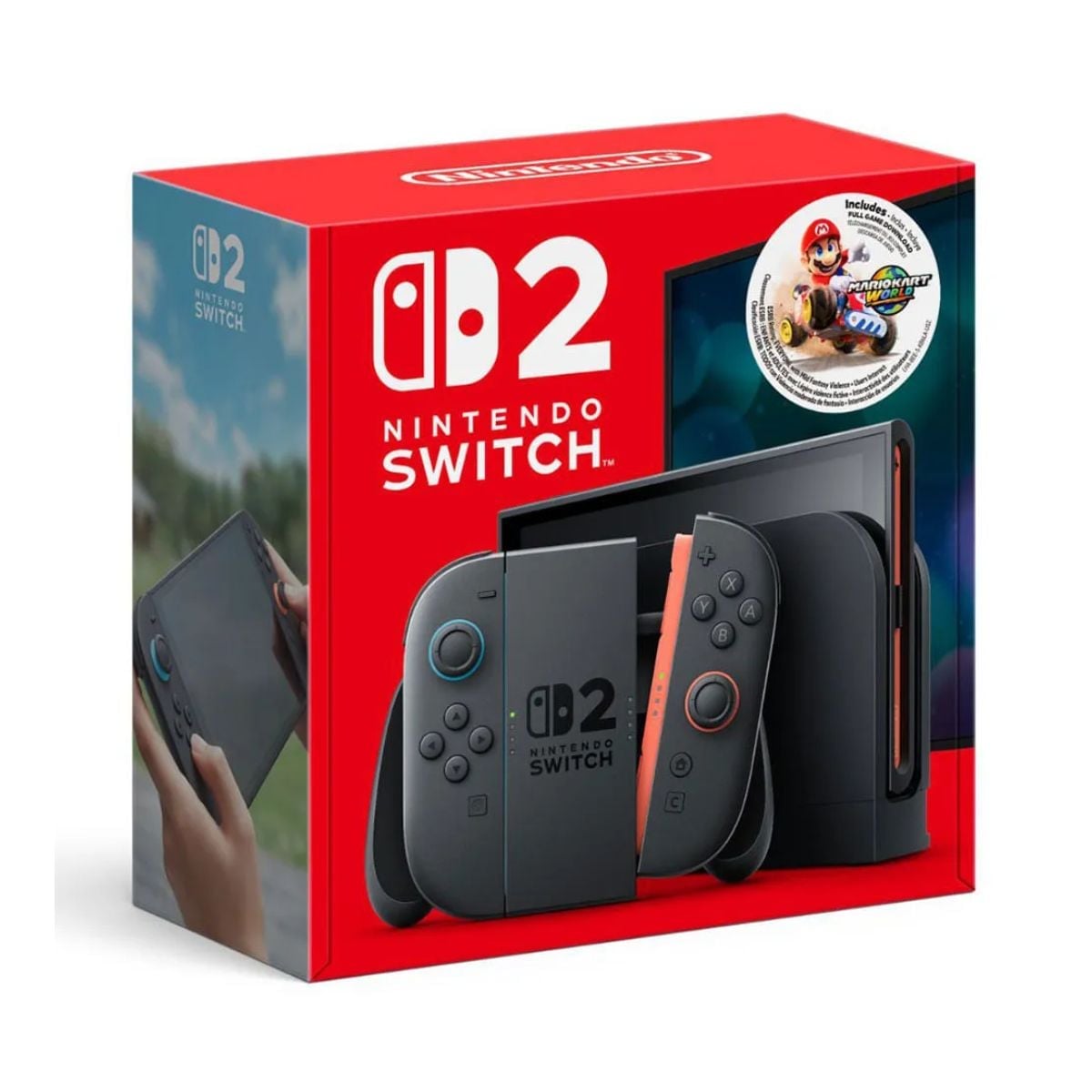 CONSOLA NINTENDO SWITCH HAC-001(-01) CONTROL AZUL NEON Y ROJO HD