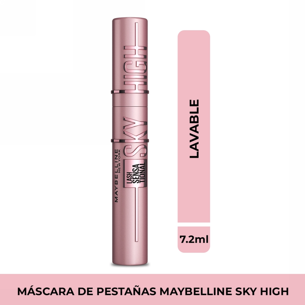 MÁSCARA DE PESTAÑAS MAYBELLINE NY LASH SENSATIONAL SKY HIGH LAVABLE