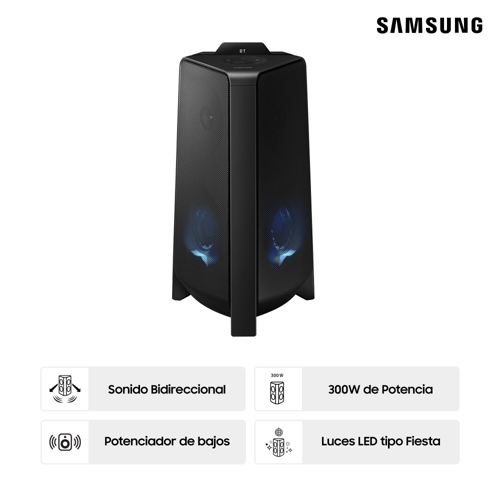 TORRE DE SONIDO SAMSUNG BLUETOOTH 300W MX-T40/PE