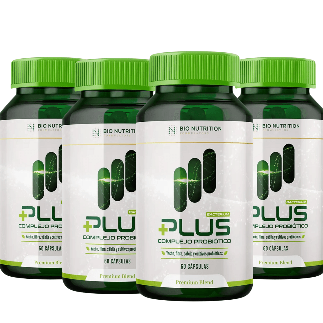 BACTERIUM PLUS | PROBIOTICO PACK X4 - FLORA INTESTINAL + CÁNDIDA