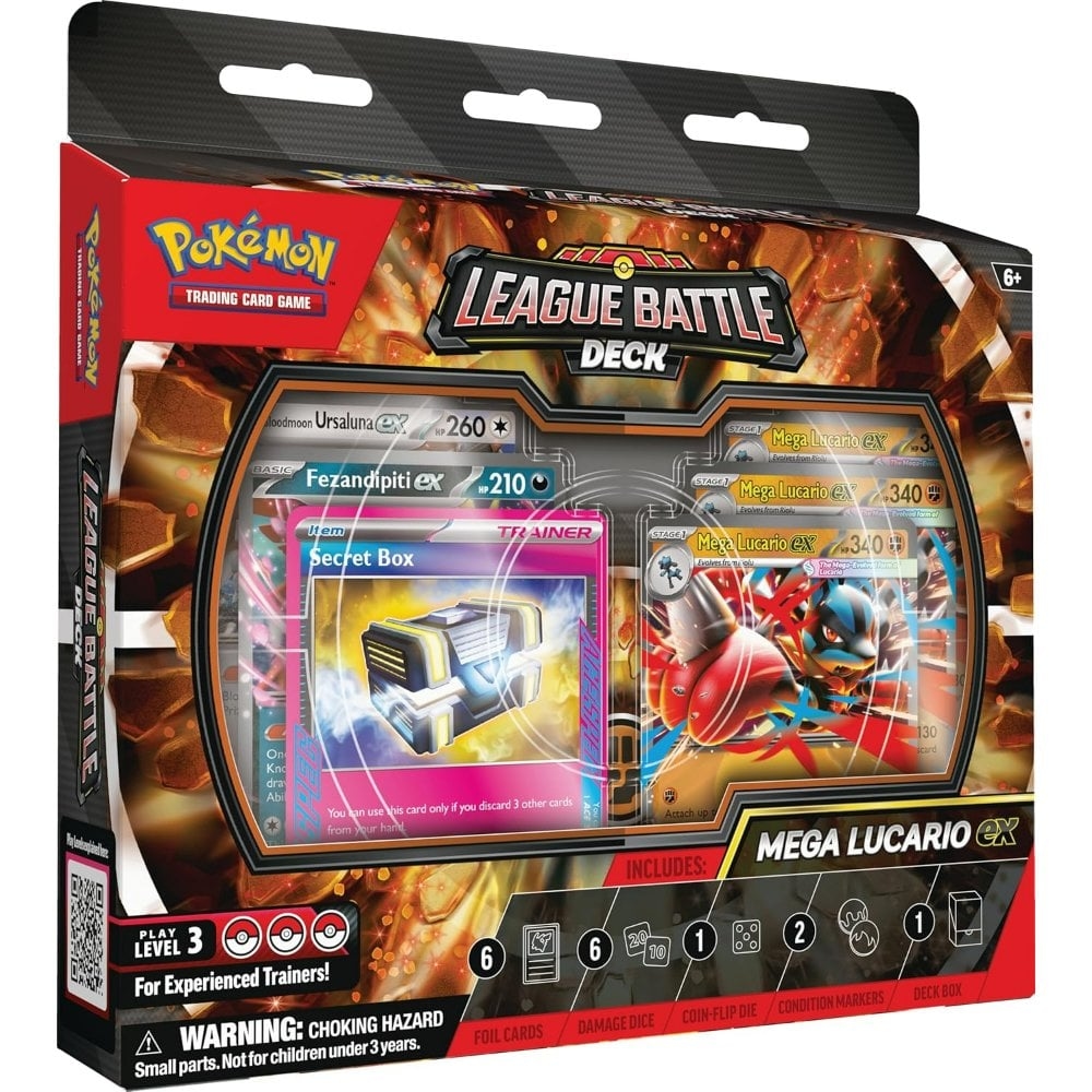 CARTAS POKEMON TCG BATTLE DECK - MEGA LUCARIO CARDS SET (ESPAÑOL)