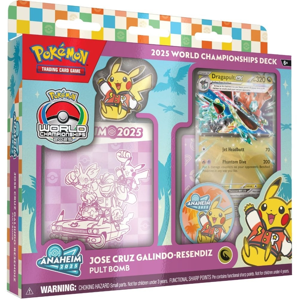 CARTAS POKEMON TCG WORLD CHAMPIONSHIPS DECK 2025 - DRAGAPULT CARDS SET (INGLÉS)