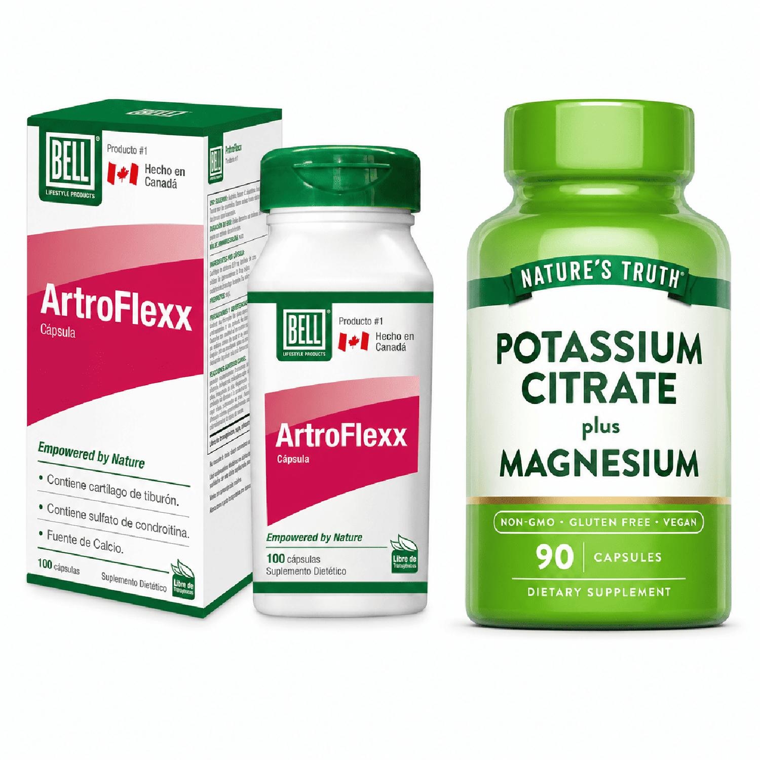PACK ARTROFLEXX + POTASIO Y MAGNESIO NATURE'S TRUTH