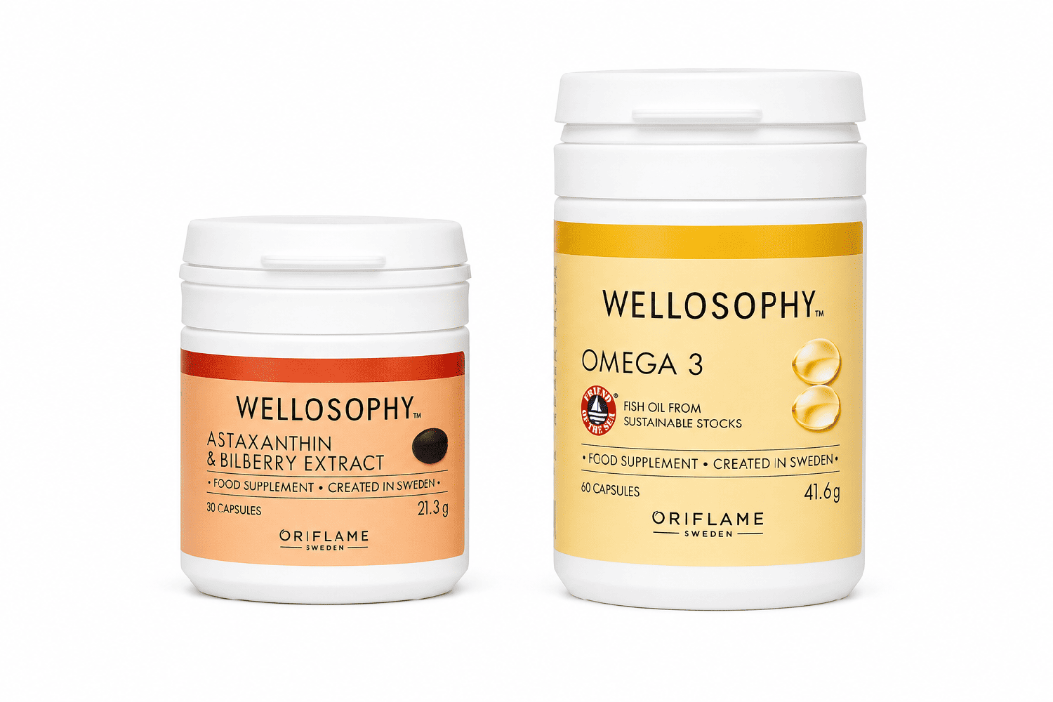 PACK OMEGA 3 + ASTAXANTINA WELLOSOPHY ORIFLAME