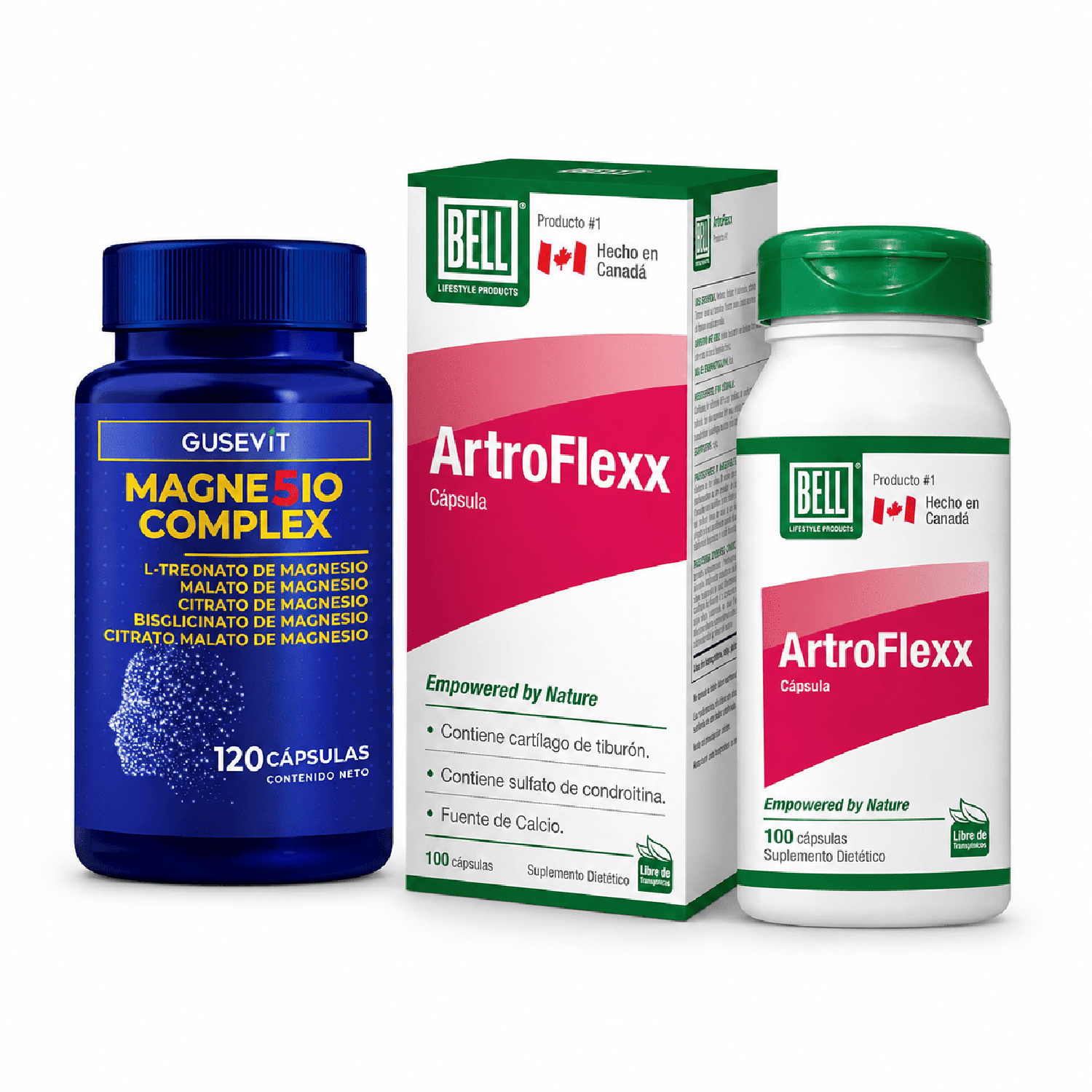 PACK MAGNESIO COMPLEX 120 CÁPSULAS + ARTROFLEXX 100 CÁPSULAS