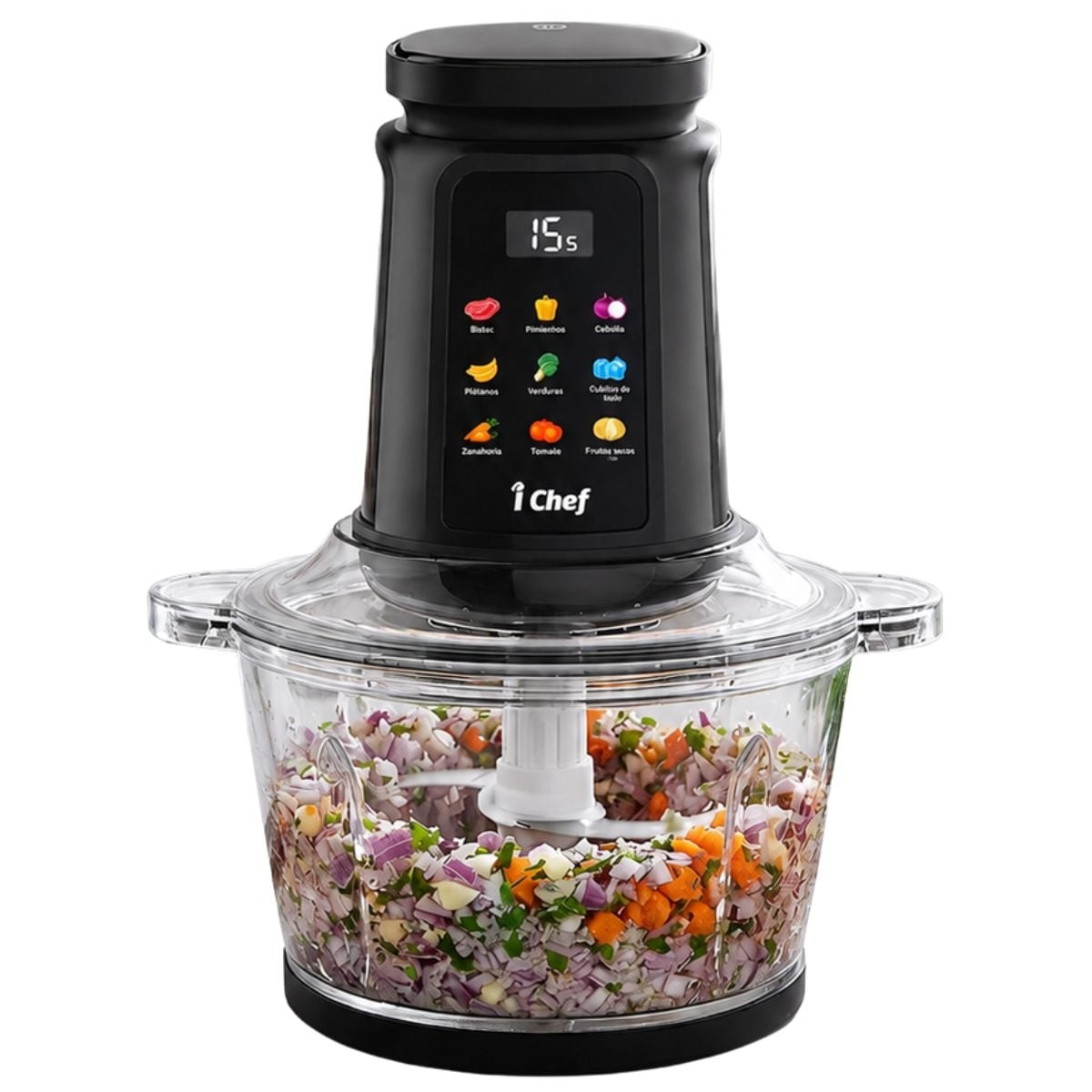 PROCESADOR DE ALIMENTOS I CHEF DIGITAL NEGRO