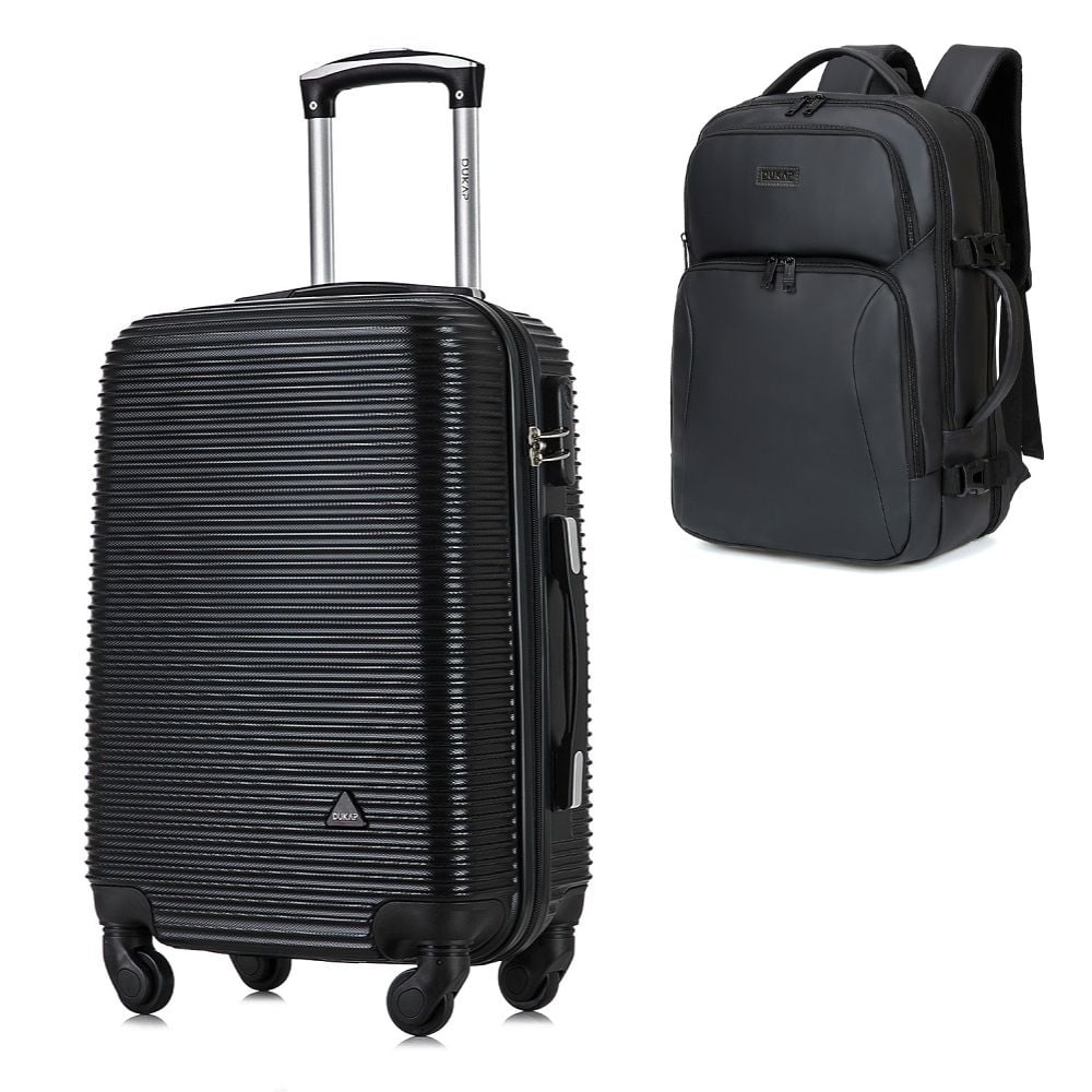 MALETA CABINERA ROYAL NEGRO Y MOCHILA PORTALAPTOP 1901 NEGRO