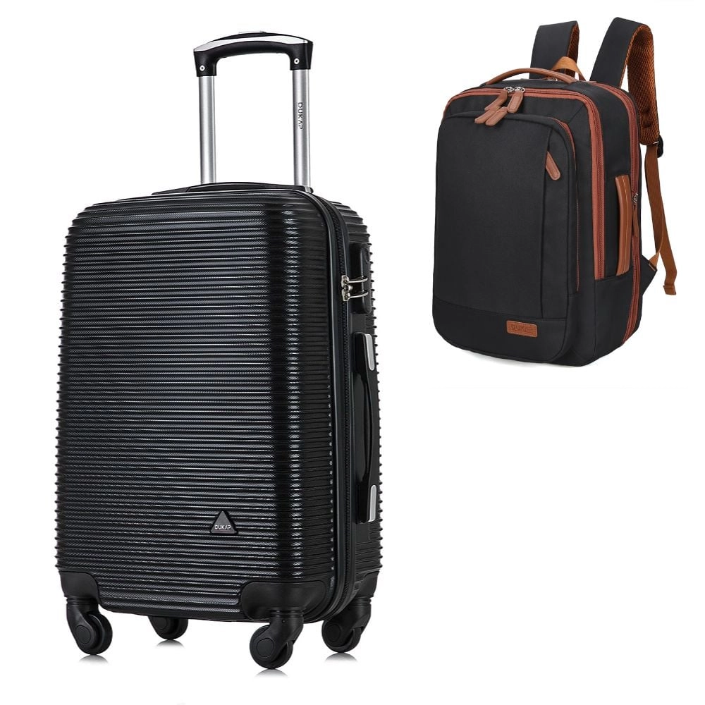 MALETA CABINERA ROYAL NEGRO Y MOCHILA PORTALAPTOP X-MAX NEGRO