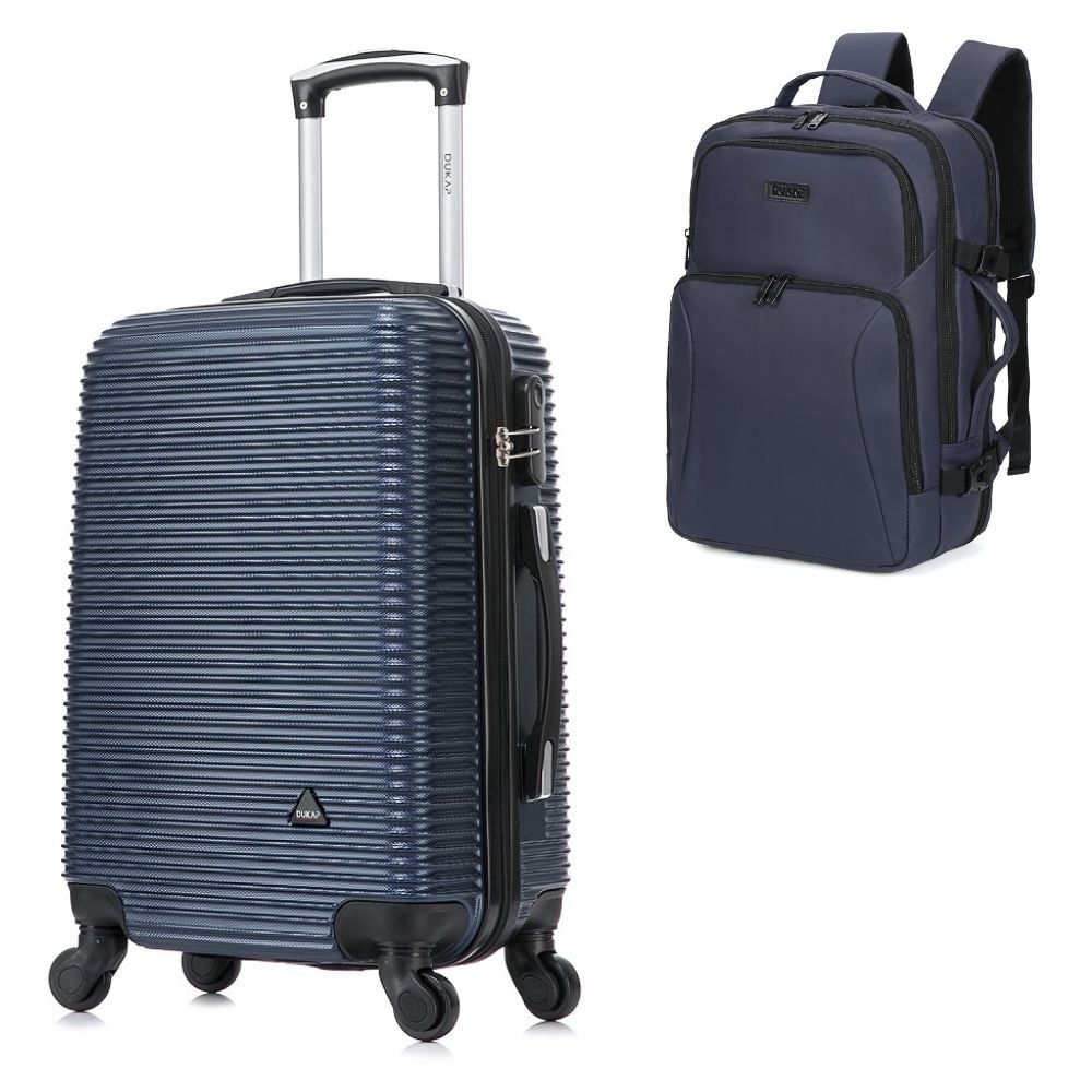 MALETA CABINERA ROYAL AZUL Y MOCHILA PORTALAPTOP 1901 AZUL