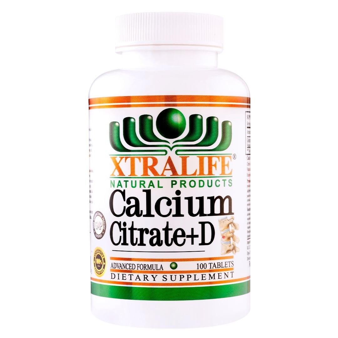 CALCIO CITRATE + VITAMINA D - XTRALIFE - 90 CÁPSULAS