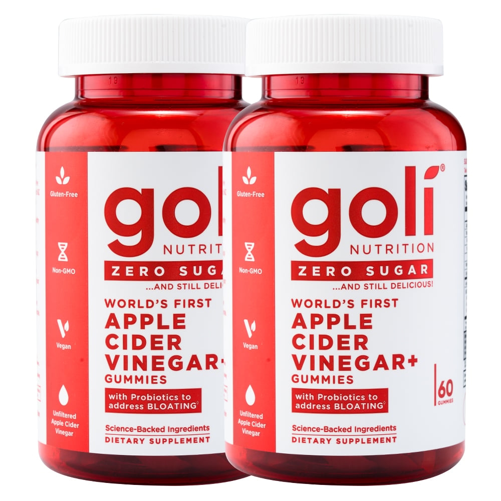 2X VINAGRE DE MANZANA SIN AZUCAR - GOLI - 60 GOMITAS