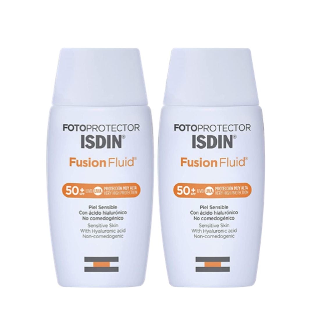 SET TRATAMIENTO FACIAL ISDIN DUO FOTOPROTECTOR FUSION FLUID SPF 50
