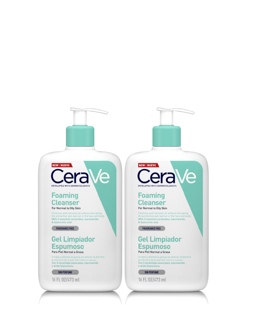 SET TRATAMIENTO FACIAL CERAVE GEL ESPUMOSO POR 2 473 ML